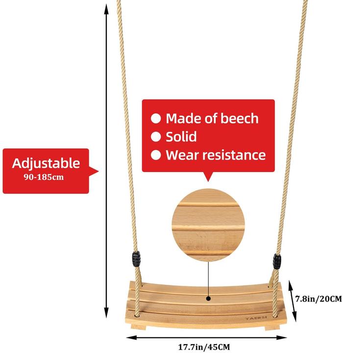 Produktbild Yaersi Holz-Schaukelsitz bis 100 kg