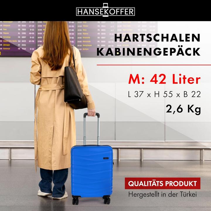 Image du produit Hansekoffer Handgepäck Trolley-Koffer mit Hartschale (42 l, Bagage à main (jusqu'à 50l))