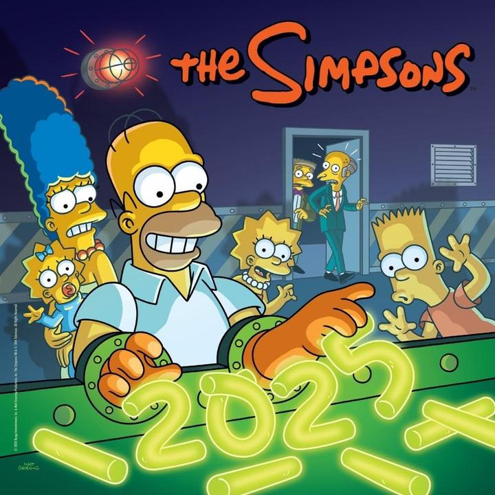 Produktbild The Simpsons Wandkalender 2025 Quadratisch (30 x 30 cm, Deutsch)
