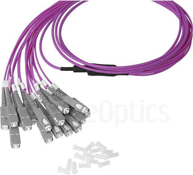 Actual product image BlueOptics Fibre optic MTP/8xSC duplex breakout cable OM4 3 metres (3 m)
