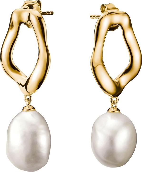 Produktbild Thomas Sabo Ohrringe mit Perle Natural Beauty vergoldet (Silber 925)