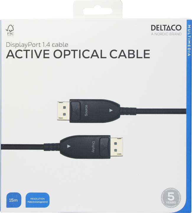 Image du produit Deltaco DP-AOC15 (15 m, DisplayPort)