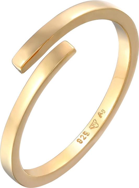 Actual product image Elli Ring Wrap Ring Open Statement Geo 925 Silver (54, 925 Silver)