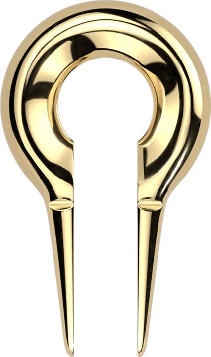 Image du produit Star Piercing Poids d'oreille trou de serrure doré (sans laiton, Acier chirurgical 316L)