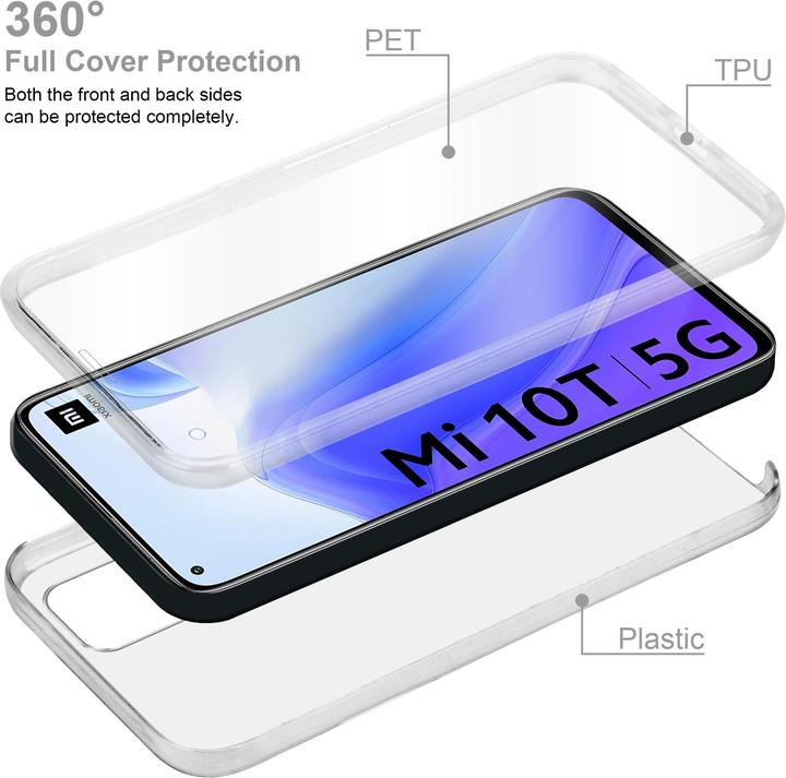 Produktbild Cadorabo TPU Hülle 360 Grad Case (Xiaomi Mi 10T Pro, Xiaomi Mi 10T)