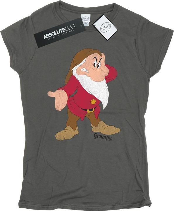 Actual product image Snow White Womens/Ladies Classic Grumpy Heather T-Shirt (XXL)