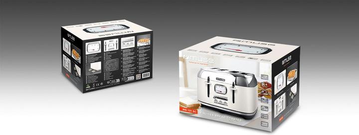 Actual product image Muse MS-131 SC Toaster Beige