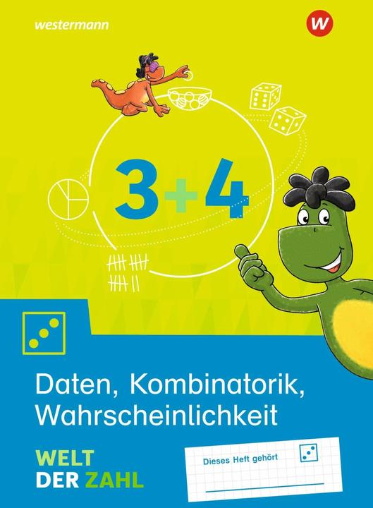 Actual product image Welt der Zahl 3/4. Arbeitsheft Daten, Kombinatorik, Wahrscheinlichkeit (German, Thomas Rottmann, Gerhild Träger, 2022)