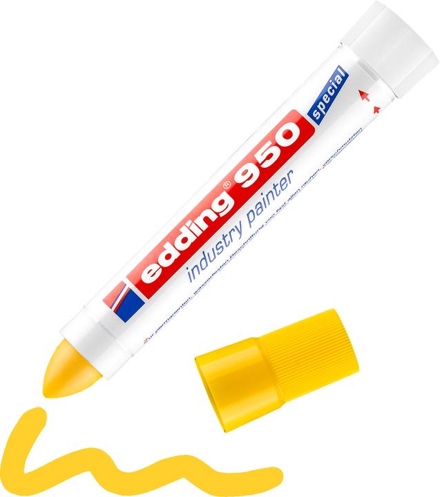 Image du produit Edding Marqueur industriel 950 (Jaune, 10 mm, 1 x)