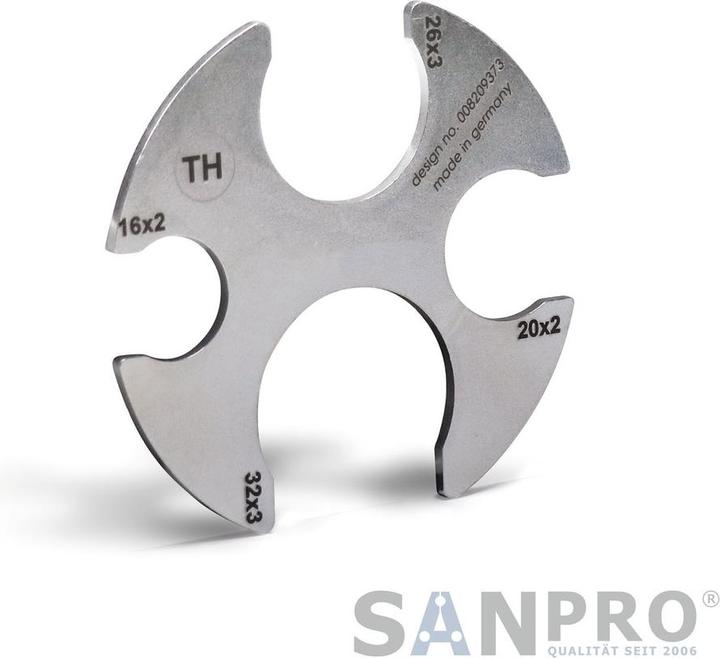 Produktbild Pipetec SANPRO Prüflehre für THPRESS Fittings - Pressfittings 16 - 32 mm