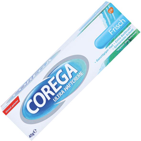 Actual product image Corega Ultra bonding cream strong hold for dentures, 40 g cream
