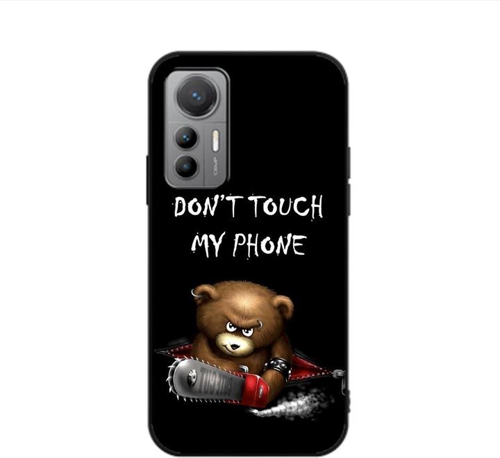 Dont Touch My Phone Bear Black