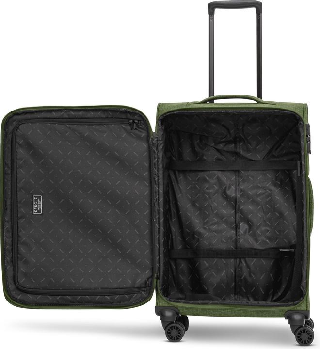 Actual product image Redolz Essentials 12 THREE SET 4-wheel suitcase set, 3-piece, with stretch fold (201 l, XL (from 140l))