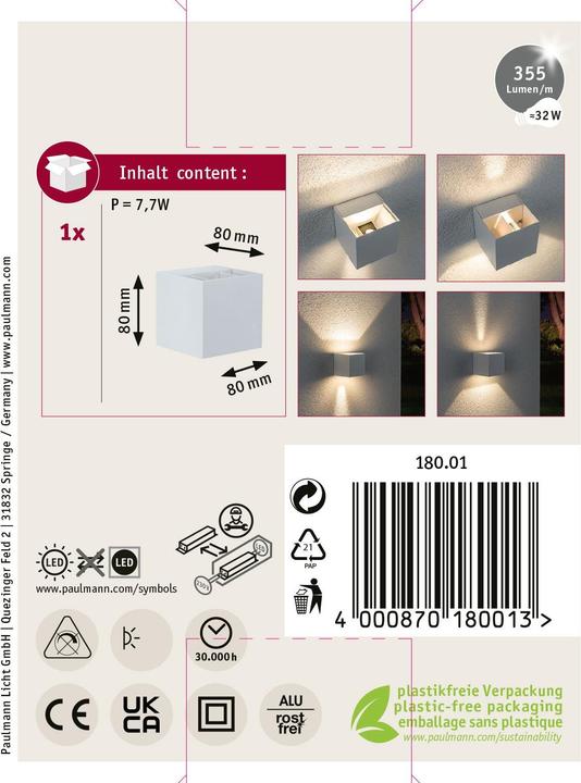 Actual product image Paulmann Cybo (355 lm, IP65)