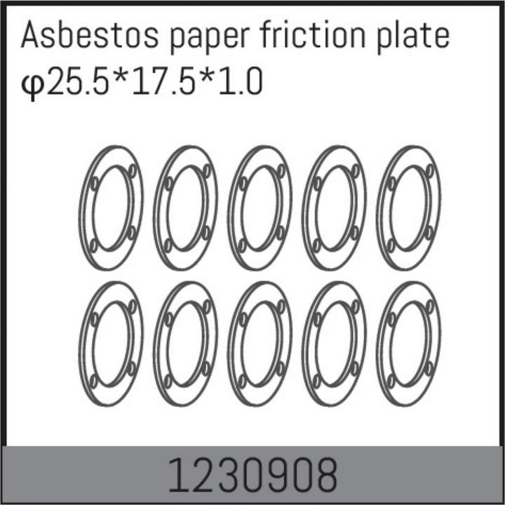 Absima Differential Papierdichtung 25.5*17.5*1.0 (10)
