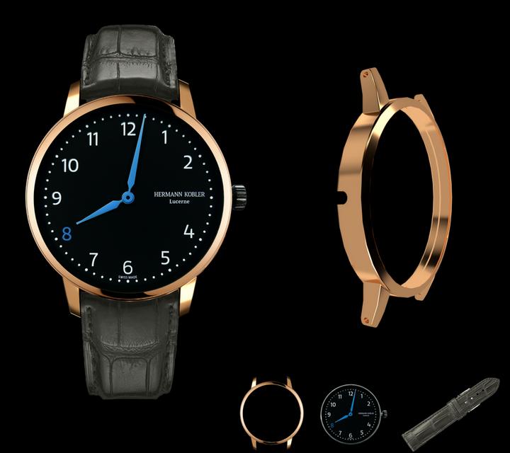 Hermann Kobler Lausanne Bl-RG-GrA (40.50 mm)