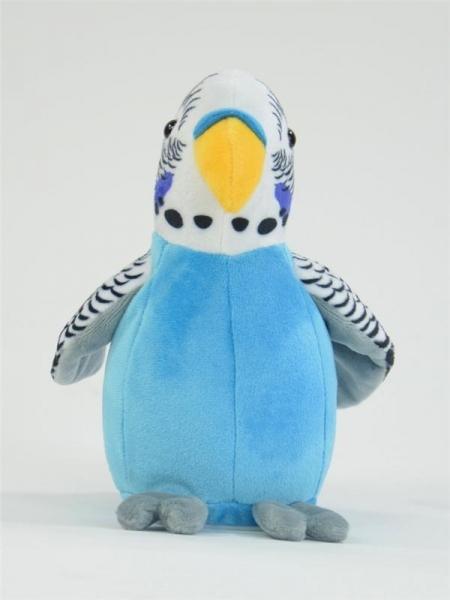 Actual product image Kögler Talking budgie blue babbling animal with microphone, speaks after (21 cm)