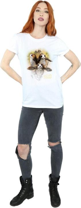 Immagine prodotto Star Wars Maglietta Ampia Porg Spazzolato Donna (XL)