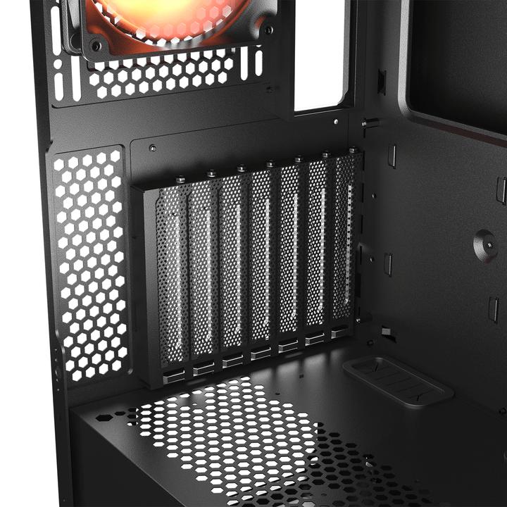 Actual product image Cougar Gehäuse Midi-Tower, Airface ECO, ARGB, Schwarz (ATX, Mini-ITX, mATX, SSI CEB)