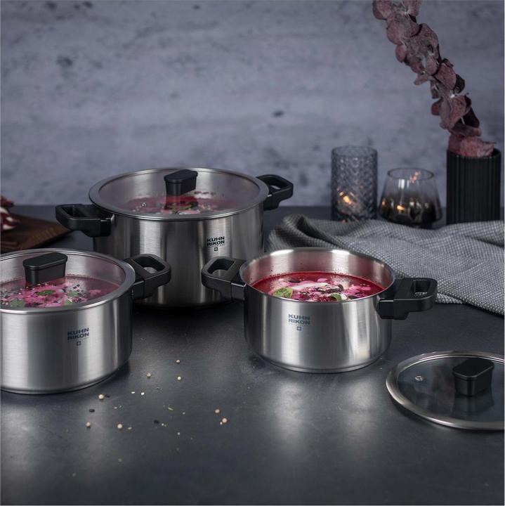 Immagine prodotto Kuhn Rikon Pentola da cucina Locarno 6.0 L (24 cm, Pentola, Acciaio inossidabile)