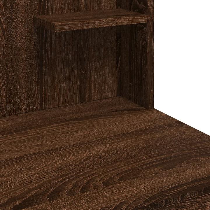 Image du produit VidaXL Coiffeuse avec lampes LED Chêne brun 96x40x142 (96 x 40 x 142 cm)