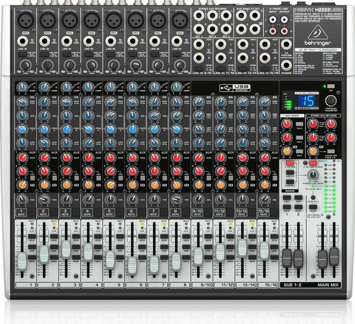 Productafbeelding Behringer Xenyx X2222USB (Studio en live mixer)