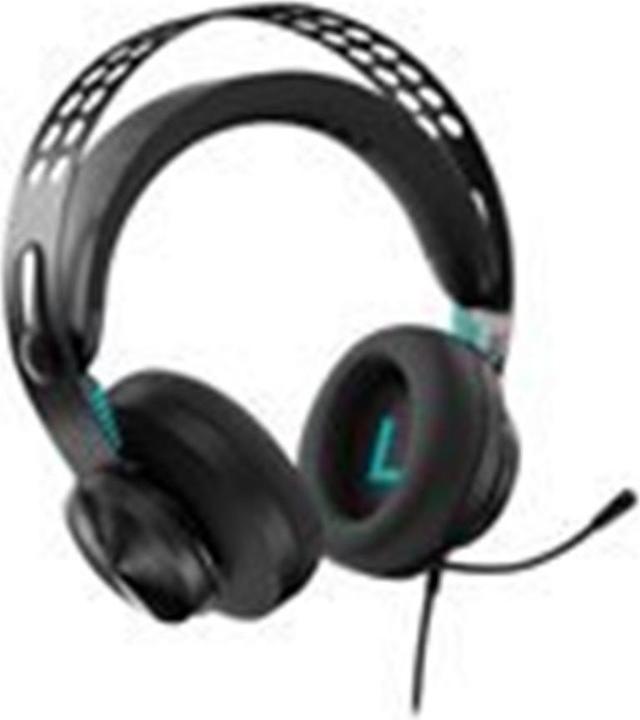 Actual product image Lenovo Legion H300 Headphones Wired Headband Gaming Black (Cable)