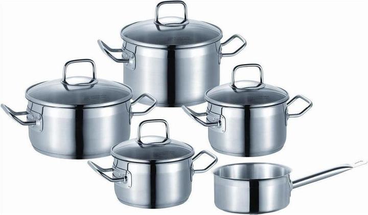 Immagine prodotto Schulte-Ufer Set di pentole SUS Profi Star 5 pezzi (20 cm, Set di pentole e padelle da cucina, Acciaio inossidabile)