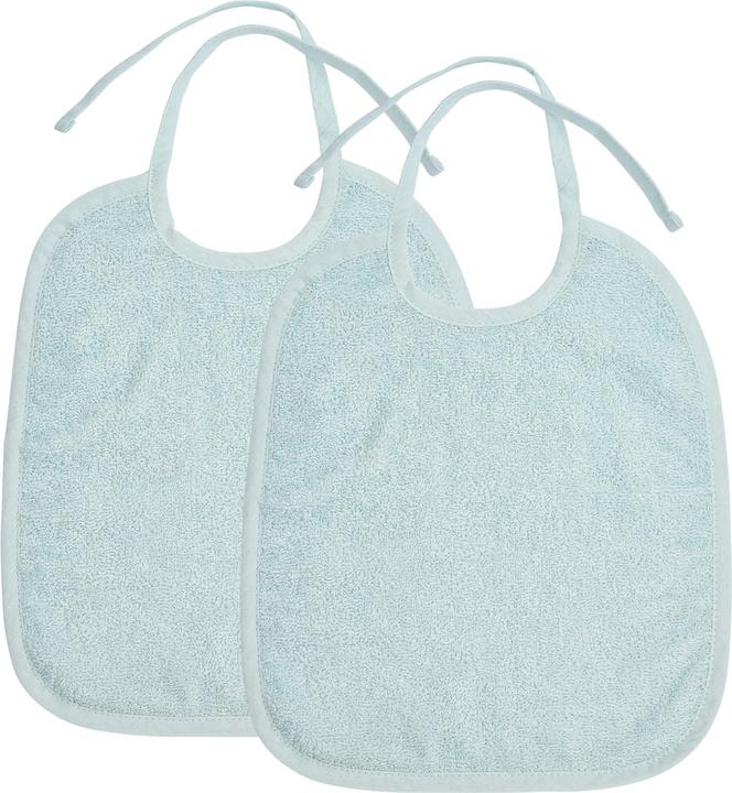 Meyco Bib 2-pack basic towelling light blue
