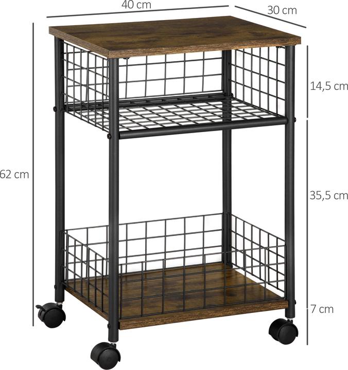 Actual product image Homcom Kitchen trolley