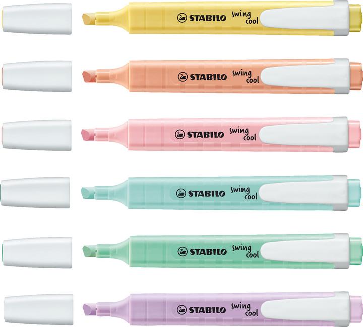 Produktbild STABILO swing cool Pastel Textmarker (Pastel, 4 mm, 8 x)