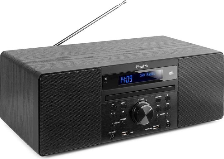 Image du produit Audizio Radio/Lecteur CD Prato Noir (FM, DAB+ DAB, Bluetooth)