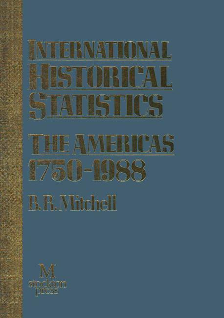 Immagine prodotto International Historical Statistics (Inglese, Brian Mitchell, 1993)