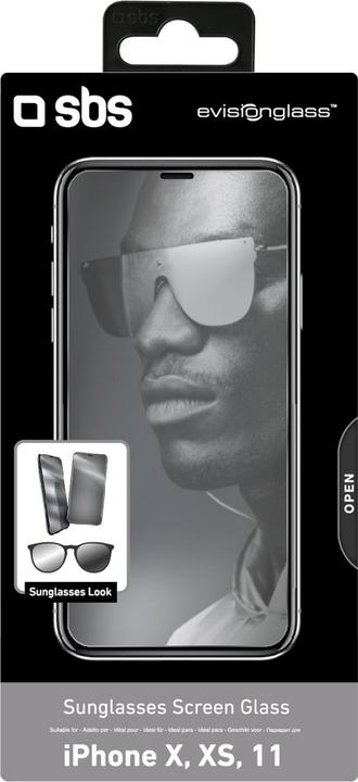 Produktbild SBS Bildschirmschutzfilm Sunglasses für iPhone 11 Pro/XS/X (1 Stück, Apple iPhone XS, Apple iPhone 11 Pro, Apple iPhone X)