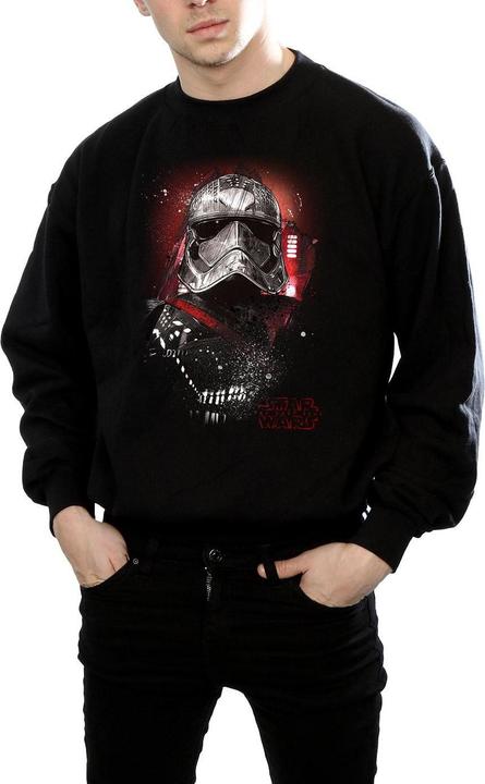 Actual product image Star Wars Mens The Last Jedi Captain Phasma Brushed Sweatshirt (S)