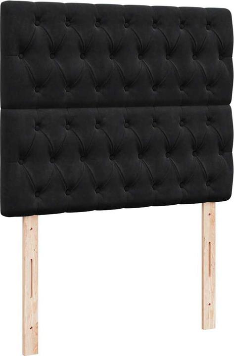 Immagine prodotto VidaXL Letto a ottomana con materassi nero 120x200 cm con struttura in velluto (120 x 200 cm)