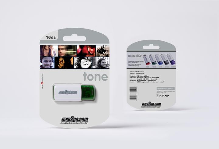 Actual product image Disk2go Tone (16 GB, USB-A, USB 2.0)
