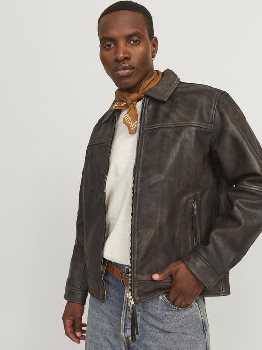 Image du produit Jack & Jones Joraustin Clean Leather Jkt Goat Styd Aw (S)