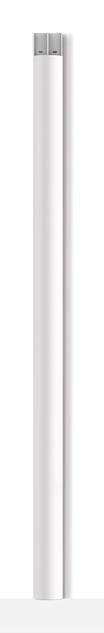 Actual product image Multibrackets Cable duct 75x1600, aluminum, white (Duct, 160 cm)