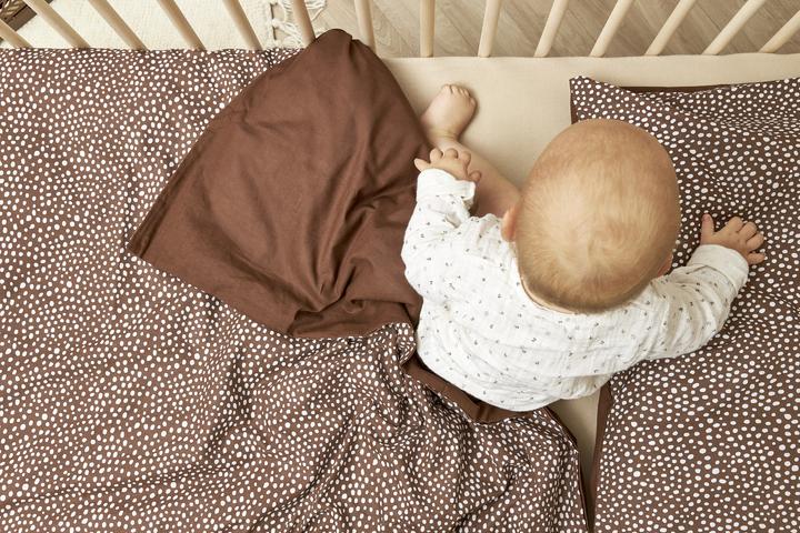 Immagine prodotto Meyco Biancheria da letto 100x135 cm Ghepardo cioccolato / Uni cioccolato