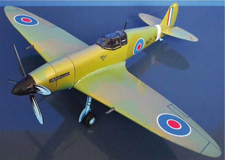 Actual product image Geli supermarine spitfire cardboard model