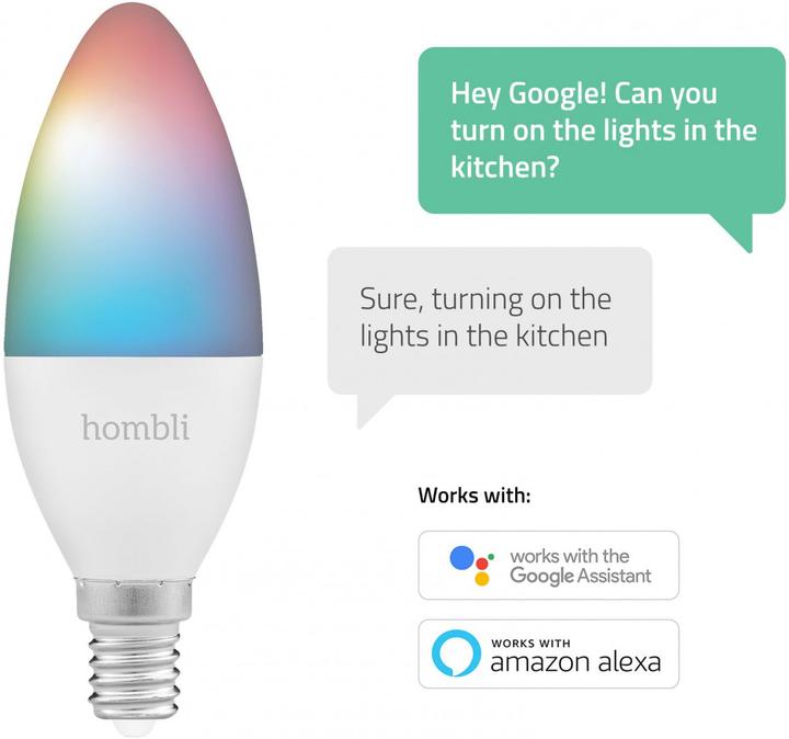 Energie-Label Hombli Smart Bulb (E14, 4.50 W, 380 lm, 1 x, F)