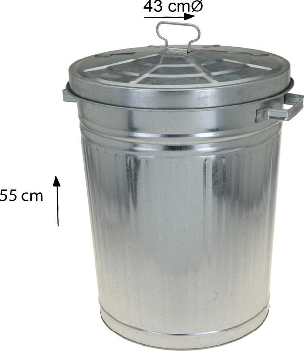 Produktbild Mojawo 55L Oskartonne Aschetonne mit Deckel Mülltonne Abfalleimer (55 l)