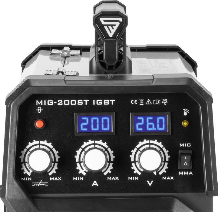 Produktbild Stahlwerk Schweissgerät MIG MAG 200 ST IGBT Schutzgas mit 200 Ampere MMA E-Hand