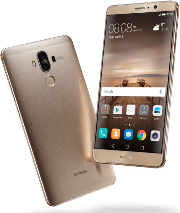 Produktbild Huawei Mate 9 (64 GB, Champagne Gold, 5.90", Hybrid Dual SIM, 20 Mpx, 4G)