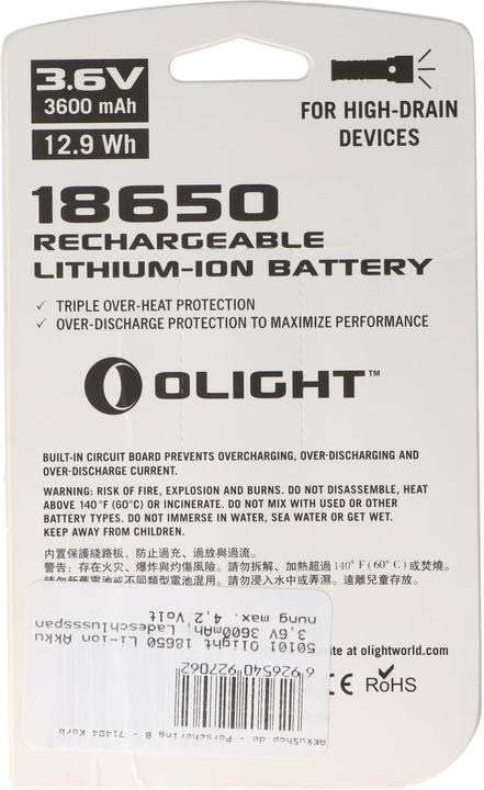 Produktbild Olight Akku 18650