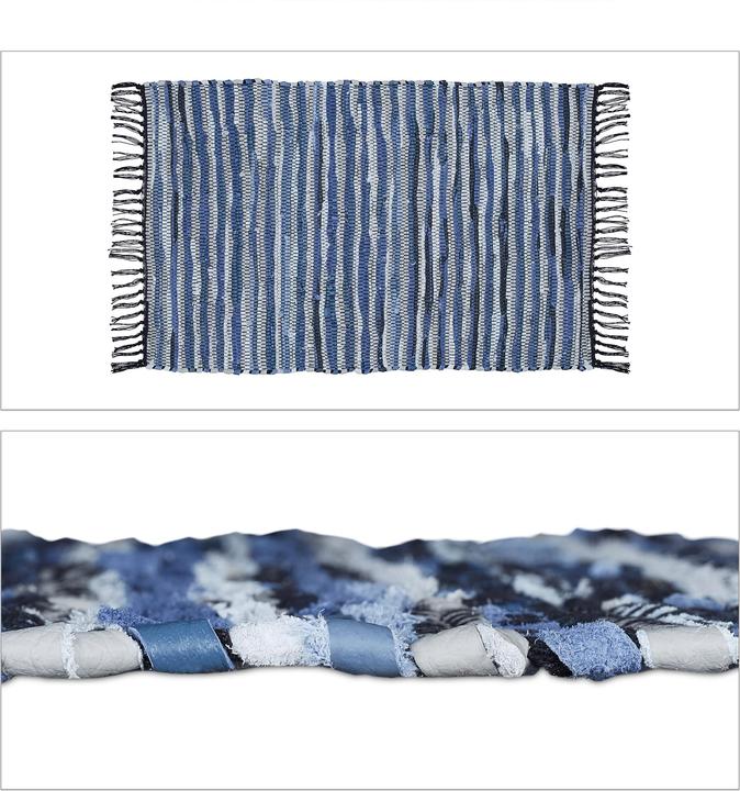 Produktbild Relaxdays Flickenteppich (100 x 60 x 1 cm)