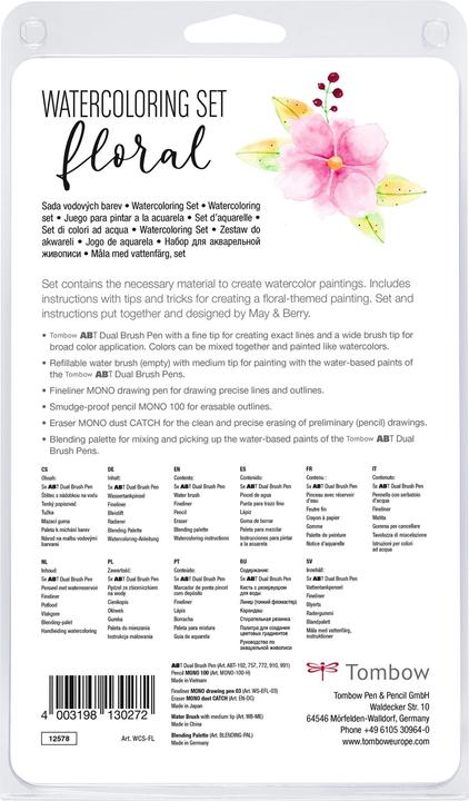 Produktbild Tombow Watercoloring-Set Floral (Floral, 10 x)