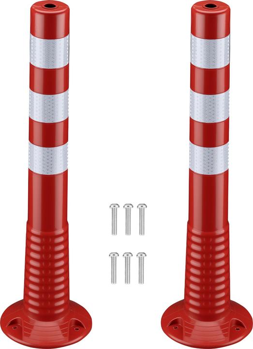 Actual product image Wiltec 2x barrier posts Ø20x75cm barrier post mobile barrier bollard flexible