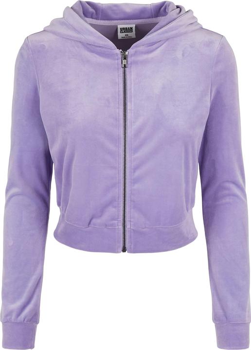 Immagine prodotto Urban Classics Felpa corta da donna con cappuccio in velluto (XL)